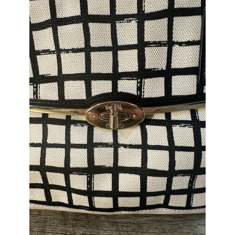 COACH Madison Graphic-Print Madeline Satchel Bag- 28082 Black/White - Picture 4 of 9